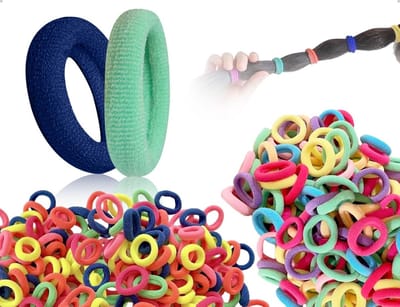 Dailygoods- Haarelastiekjes Set van 200 - Paardenstaart-haarelastiekjes - Haarbanden voor Kinderen - Meisjes - Sport - Duurzaam Materiaal - Haarband