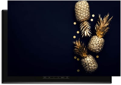 KitchenArt - Royal Tropic - Inductie Beschermer - 81.2x52.7 cm - Kookplaat Beschermer - Luxe Afdekplaat Inductieplaat - Anti-slip & Oprolbaar - Beschermmat Inductiekookplaat