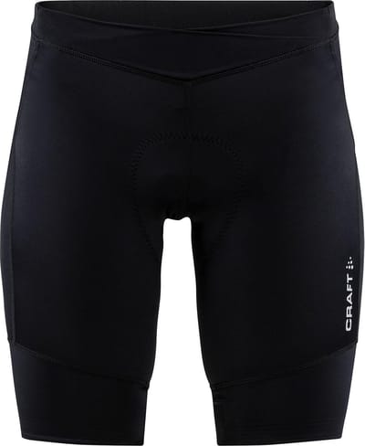 CRAFT CORE ESSENCE SHORTS W Dames Fietsbroek - Zwart - Zilver