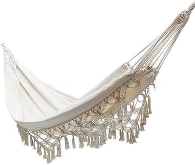 Tuin Hangmat - Kampeer Hangmat - Buiten Ontspannen - Met Draagtas - 220kg Draagkracht - Natuurlijk
