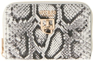 GUESS portemonnee Bianca SLG Zip Around Wallet Natural veelkleurig