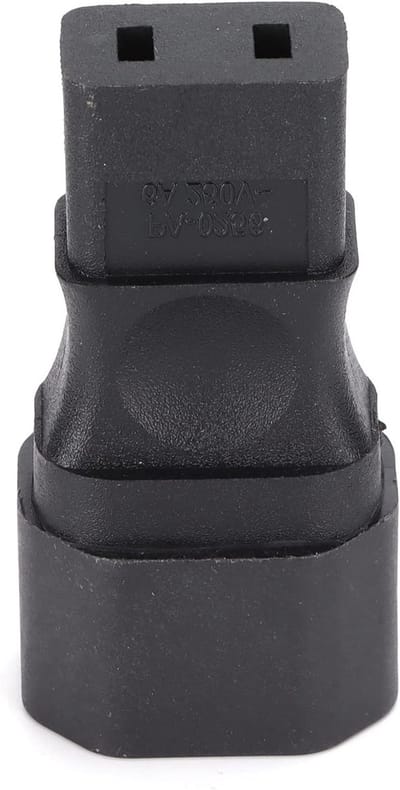 IEC 320 C14 naar C9 Voeding Adapter voor Laptops en Mobiele Apparaten, 6A 250V, Duurzame Converter voor USB Opladers en AC Output
