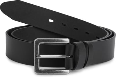 Ladeheid Herenriem - Riem - Broekriem - Verstelbaar - Leer - LA-EL-XXL - Zwart-4 (4 cm) - 130 cm