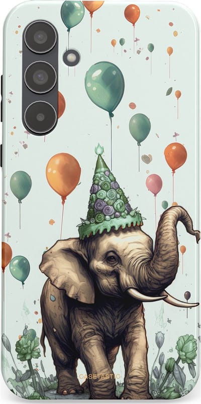 Casetastic Hoesje Geschikt voor Samsung A55 - Stijlvolle Beschermende Duo-layer Case - Ballolifant