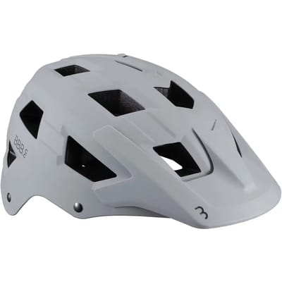BBB Cycling MTB Helm Nanga - Met Bevestiging voor Camera of Verlichting - Wasbare Padding - Fietshelm Volwassenen: Heren & Dames - Mat Grijs/Wit - M - BHE-54
