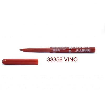 Leticia Well - Donker Rood - Wijnrood - Vino - Red Wine lippotlood en oogpotlood draaibaar zacht / Automatic Eyeliner Lipliner Soft - Nummer 33356 - 1 stuks