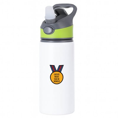 Hacebo® - liefste nicht van de wereld waterfles met rietje groen - Nicht - de liefste nicht - verjaardagscadeau - verjaardag - cadeau - cadeautje voor nicht - nicht artikelen - kado - geschenk - gift - water fles - 650ML