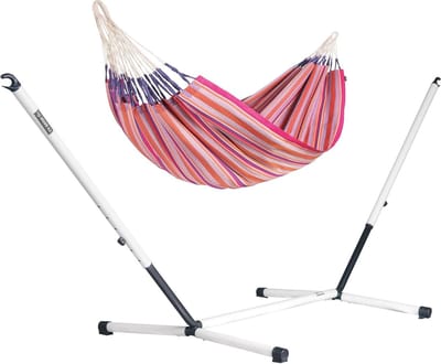 Katoenen Hangmat - Standaard Hangmat - Buiten Ontspannen - Handgemaakt Colombiaans - 23 x 155 meter - Flamingo