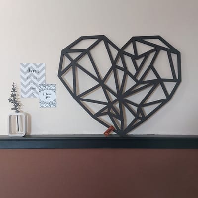 FBRK. Geometrische Hart - Wood