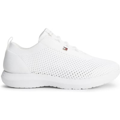 Tommy Hilfiger Knit Runner White Größe: 37 | Trainers Outlet | Damen | Weiß
