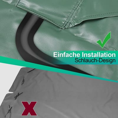 Universeel Vervangend Dak voor 3-Zits Schommelbank 210 x 145 cm Waterdicht