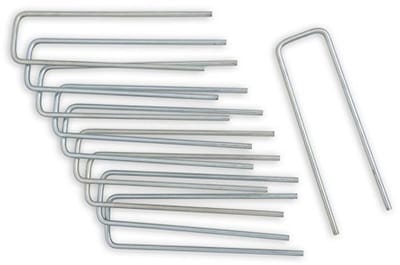 Windhager Metalen haringen grondankers grondanker bevestigingsanker bevestigingsharing, verzinkt, 4 x 14 cm x Ø 4 mm, 10 stuks, 06299