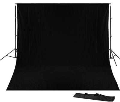 Bresser Achtergrond Systeem - BR-D23 - Incl. Zwart Doek - 3 x 6 m