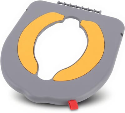 Kindertoiletbril Zindelijkheidstraining - Peuter Potje - Zelfstandig Leren - Sterke Zuignap Antislip - 33 x 3 cm - Grijs