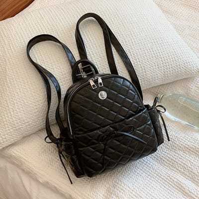 Xiaoxiang Stijl Diamant Rugzak Dames Nieuwe Mode Mode College Stijl Rugzak Grote Capaciteit Handtas