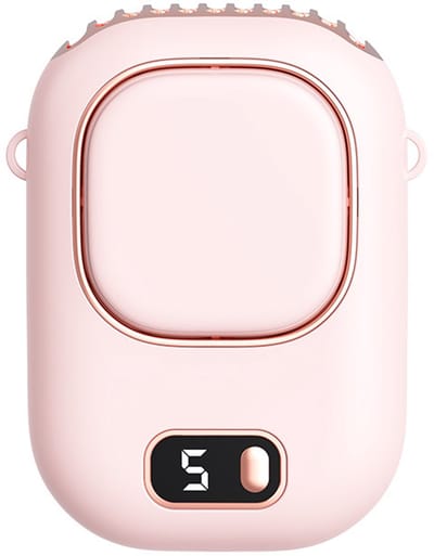 VHV-Draagbare Mini-Ventilator - High-Speed Handventilator met Clip - Oplaadbare Riemventilator met USB - Stille Handsfree Nekventilator voor Paraplu, Festival en Outdoor-roze