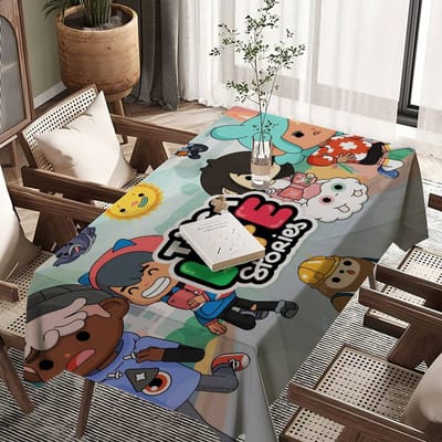 Toca Boca Toca Life World Rechthoekig Waterdicht Tafelkleed Feestdecor Boerderij Keuken Eettafelkleed Bruiloftsdecoraties 150x280cm