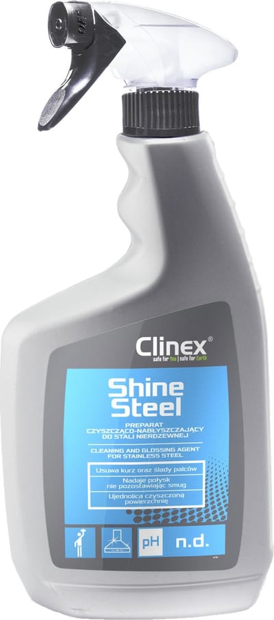 Clinex Shine Steel RVS Reinigings- en Glansmiddel 650 ml