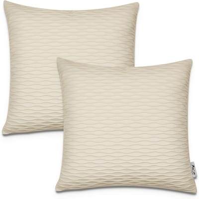 Kussensloop Chino beige 45x45 cm, 2 stuks