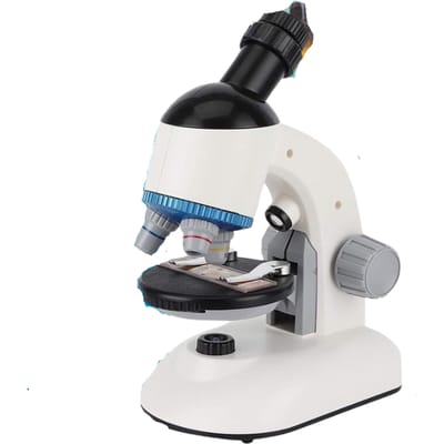 ODESSEY Julius Microscoop – 1200X Vergroting, 360° Roterend, Dubbele LED – 15 x 18 x 27 cm – Zwart