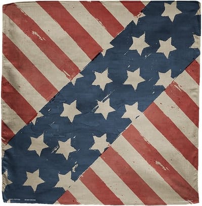 ZAN Headgear Bandana - Bandana Heren - Motor Accessoires - Amerikaanse Vlag - Rood - Wit - Blauw