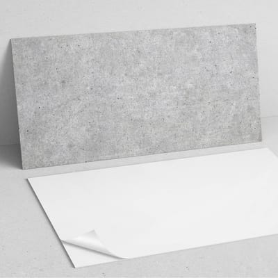 Coloray Wandpanelen Zelfklevend - Ruwe betontextuur PVC Wandpaneel - 100 cm x 50 cm - Grijs Wandbekleding Zelfklevend - 1 stuk - Texturen Wandpanelen Zelfklevend - Wandpanelen Keuken - Wandpaneel Badkamer