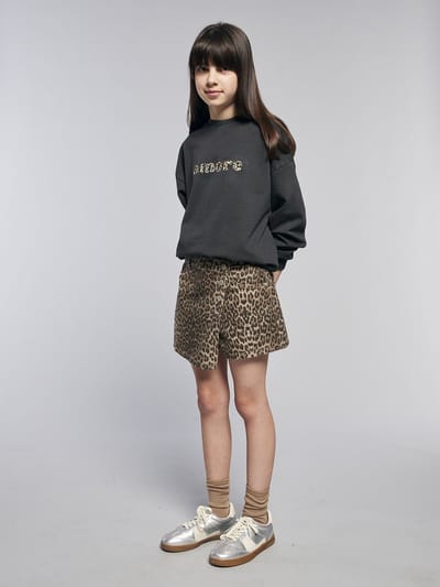 Jonen Oversized sweatshirt met luipaardprint voor meisjes JONEN
