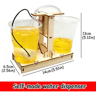 Doe-het-zelf Automatische Waterdispenser Modelbouwkit Draadloze Walkie Talkie Radio Stem Natuurkunde Wetenschappelijk Experiment Leren Educatief Speelgoed yellow