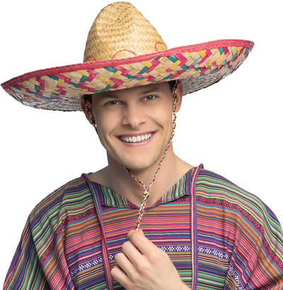 Boland - Sombrero Alejandro Naturel - 59 - Volwassenen - Mannen - Mexico - Mariachi - Carnaval - Themafeest