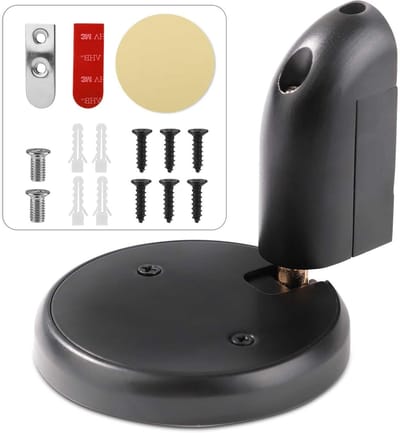 Zwarte Magnetische Deurstoppers - Stille en Eenvoudige Deurstopper Zonder Boren voor Thuis en Kantoor
