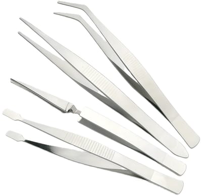 Set Van 4 Pincetten I Precisie Pincetten I Pincet Set I Multiuse Pincetten I Voor Beauty, Nail Art Etc. I RVS