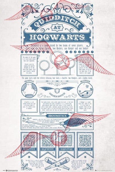 Poster Harry Potter - Quidditch at Hogwarts 61x91,5cm