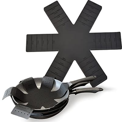 Pot- en panbeschermers - Stapelbare panscheiders, 3 stuks - Antislip en opvouwbaar voor optimale bescherming