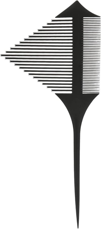 Haarverf Kam - Highlighting Kam - Haar Kleuren - Dubbelzijdige Tanden - 27 x 11cm - Zwart