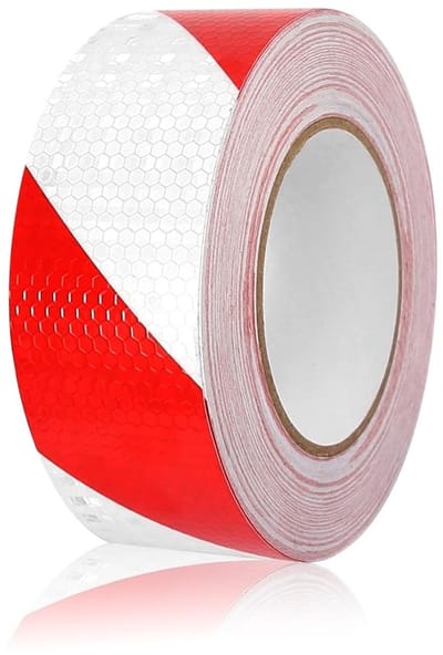 Reflecterende Zelfklevende Tape 25 m x 5 cm - Hoge Intensiteit, Ideaal voor Fietsen, Voertuigen en Auto's