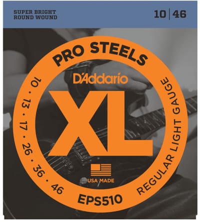 D'Addario EPS510 ProSteels Snaren voor Elektrische Gitaar (10-46)