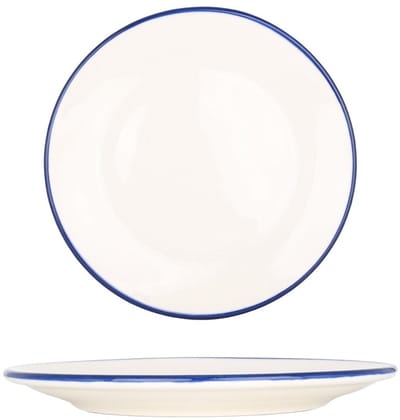 Bonna Dessertbord - Linea Blue - Porselein - 19 cm - set van 6