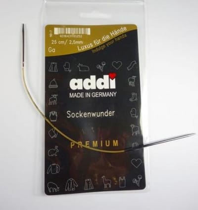 Addi sockenwunder 25 cm-2,0 mm Rondbreinaald Sokkenwonder
