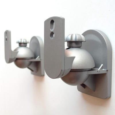 Luidspreker Beugels - Boks Houders - Wandmontage - Draaibaar Kantelbaar - 3.5 kg Laadvermogen - Zilver