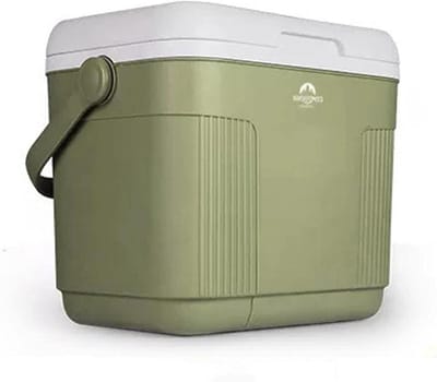 Grote Koelbox - IJsbox Camping - Voedsel Koel Houden - Geïntegreerd Handvat - 22 Liter - Avocado Groen