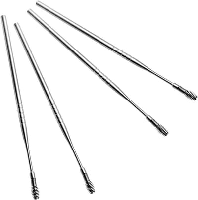 Oorstokjes RVS - Oorlepels Oorreiniger - Oren Schoonmaken - Ergonomisch Handvat - 11.5 cm - Zilver