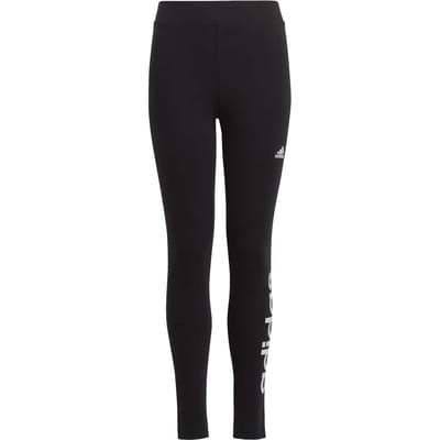 Adidas Sportswear Junior Girls Essentials Linear Logo Cotton Tight Maat: 140 | Broeken Outlet | Unisex | Zwart