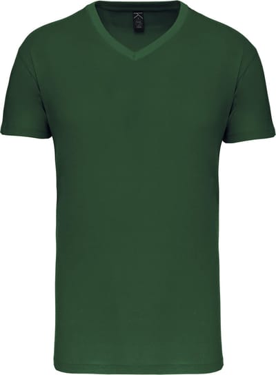 Kariban Heren-t-shirt BIO150IC V-hals K3028IC - Forest Green - S