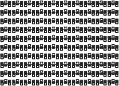 Terrasklemmen Roestvrij Staal - Composiet Clips Bevestigingsmiddelen - Terras Installatie - Zichtloze Schroeven - 100 stuks - Zwart
