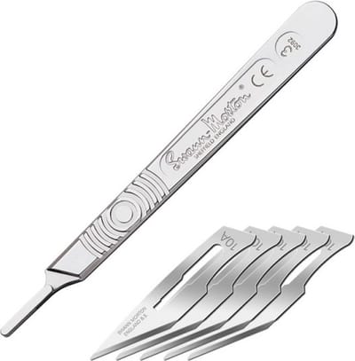 Model Craft Hobbybasisvoorwerp - PKN9210 #3 Scalpel Handle - 5pc. #10A Blades Gereedschap
