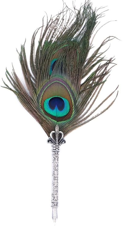 Dailygoods- Veerpen Vintage - Natuurlijke Veer Doopstift - Creatieve Kantoorbenodigdheden - Antiek Cadeau - Lichtgewicht - Schrijfprestatie - Doppenpen
