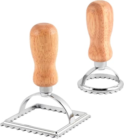 Akvormen - Koekjesvormen - Biscuitvormpjes – Set van 2 – uitsteekvorm - Groot Vierkant & Klein Rond – Voor Koekjes, Fondant – Stevig – Herbruikbaar - Zilver