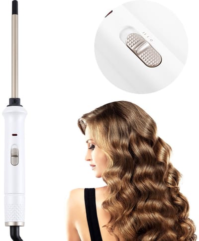 VHV - Krultang - Mini 9 mm krultang voor kleine krullen - Keramische stylingtool, compact en professioneel - Voor salon, reis en thuisgebruik - 9 mm
