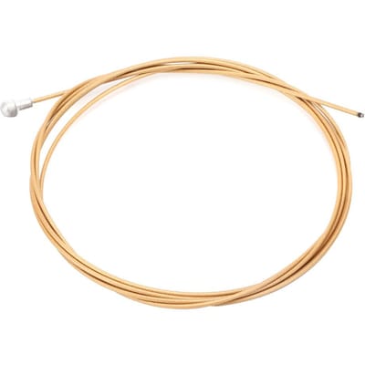 Durite de frein à risque Acier inoxydable Intérieur Nano Or PTFE Meulage Vélo d'entraînement Câble de dérailleur Durite de frein de route 1,7 mètres beige