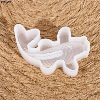 3D Gelukskarpervormige Transparante Siliconen Mal DIY Resin Gieten Kunst Sieraden Maken Ambacht Epoxy Knutsels Hanger Maakgereedschap